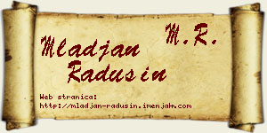 Mlađan Radusin vizit kartica